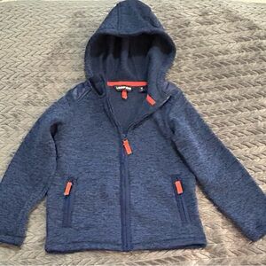 NWOT Lands' End Kids' Navy and Red Hoodie